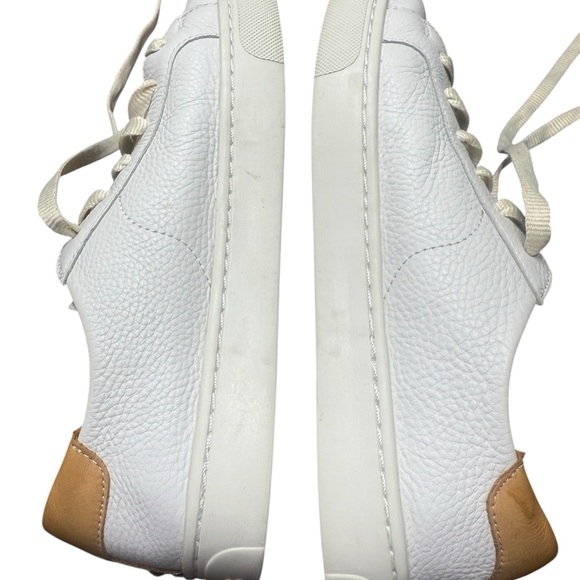Soludos Ibiza Classic Leather Sneakers – Oasis White (Size 8) - Picture 11 of 16